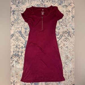 maroon dress